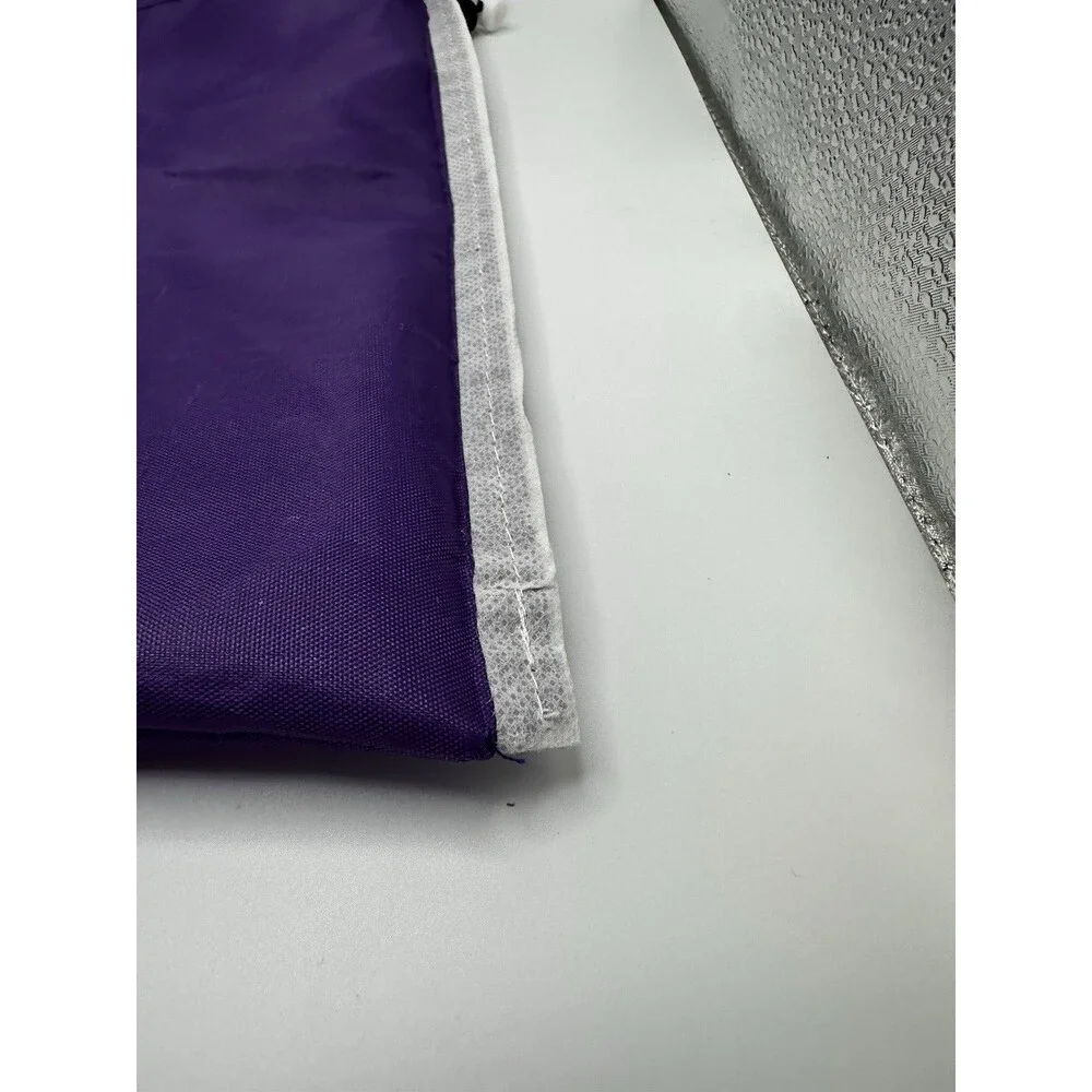 Purple Zebra Music Notes Drawstring Bag Kids Shoe Gym Bag Polyester